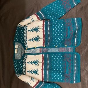 button up sweater christmas